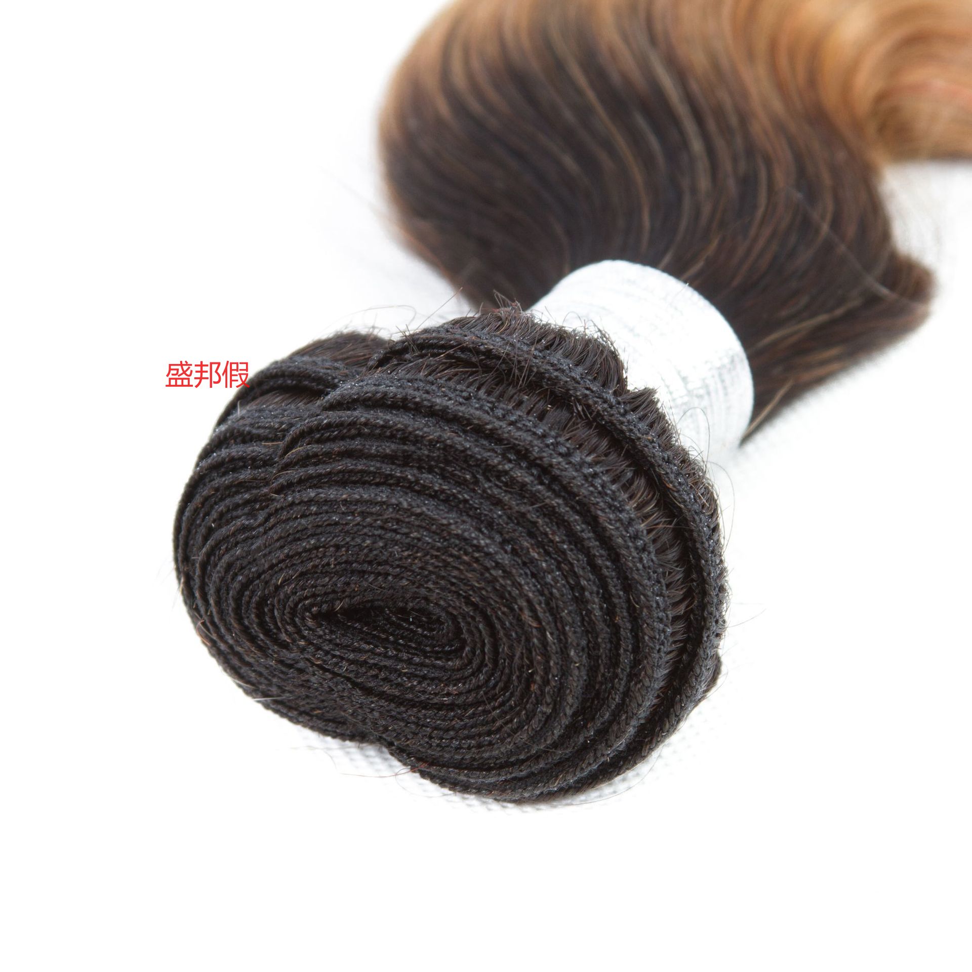 巴西真人假发 T色渐变色 1b/27 body wave ombre body hair 发帘详情3