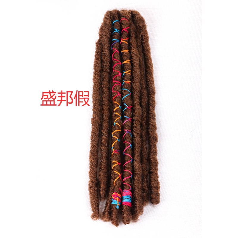 crochet hair faux loc 异国情调 非洲脏辫头 化纤低温丝女士假发详情2