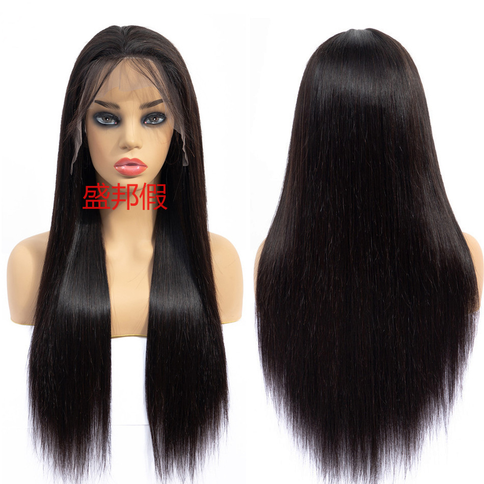 13x4 hand-woven front lace human hair wigs Lace headgear real human hair pic 2