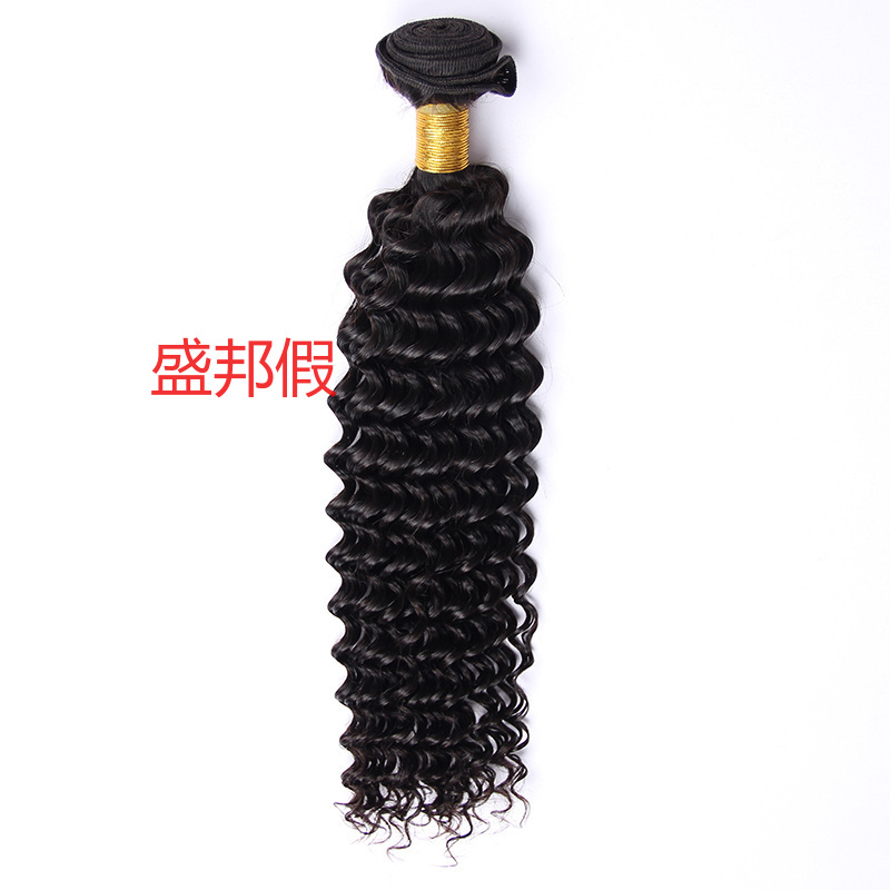 欧美 巴西真人假发 顺发曲发发帘 deep wave 海外代发 真人发发帘详情5