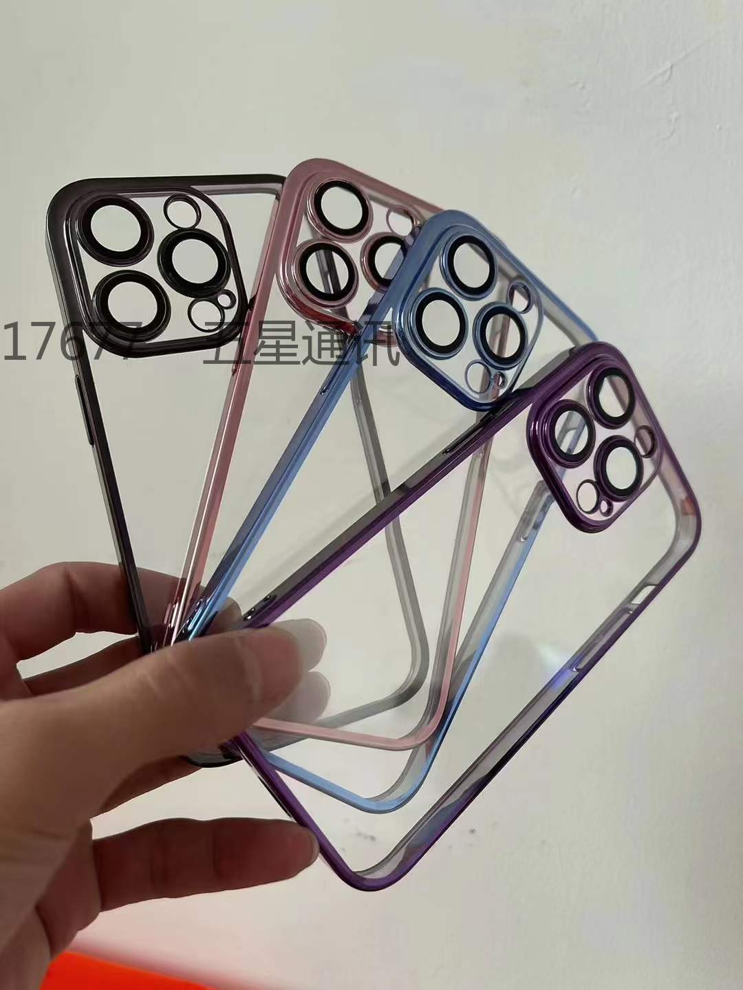 pc电镀镜头膜护眼手机壳 防尘网 型号IP7-14详情5