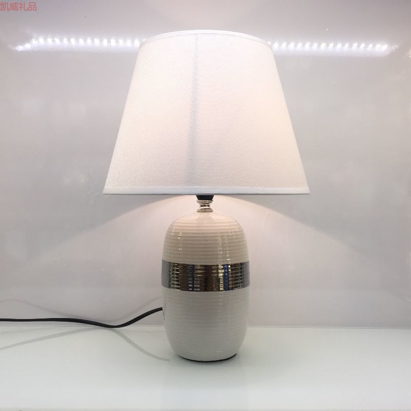 Ceramic Craft Modern Simple Fashion Table Lamp American Light Luxury Nordic Bedroom Home Warm Table Lamp Crafts Ceramic Table Lamp Kaiwei Gift Kw01596 Specification drawing