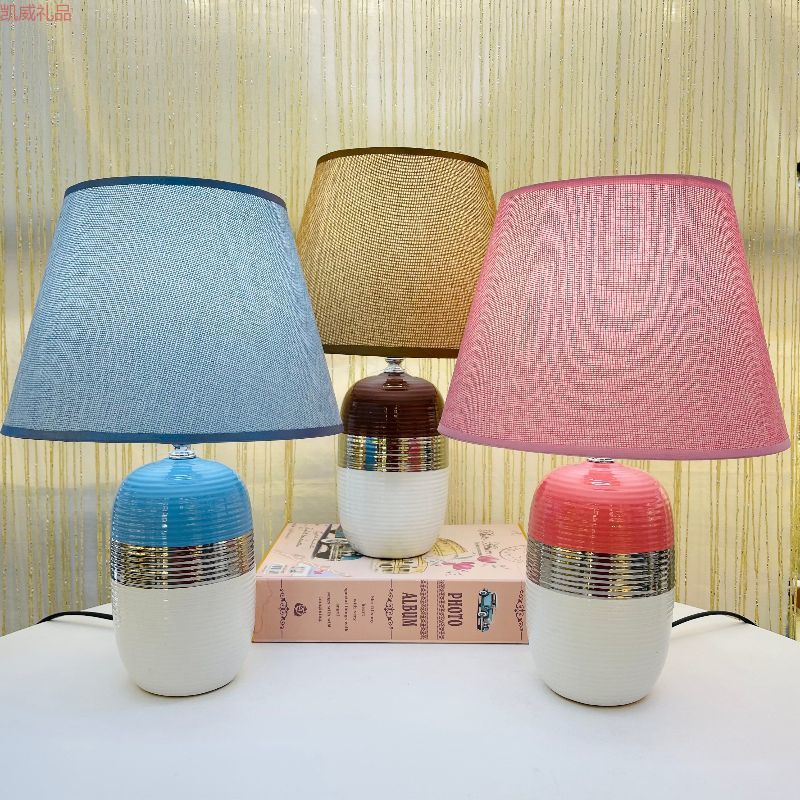 Ceramic Craft Modern Simple Fashion Table Lamp American Light Luxury Nordic Bedroom Home Warm Table Lamp Crafts Ceramic Table Lamp Kaiwei Gift Kw01596