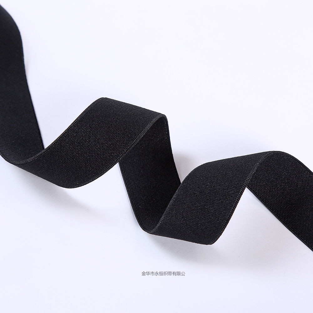 现货销售双毛绒松紧带 涤纶绒面拉毛带 详情6