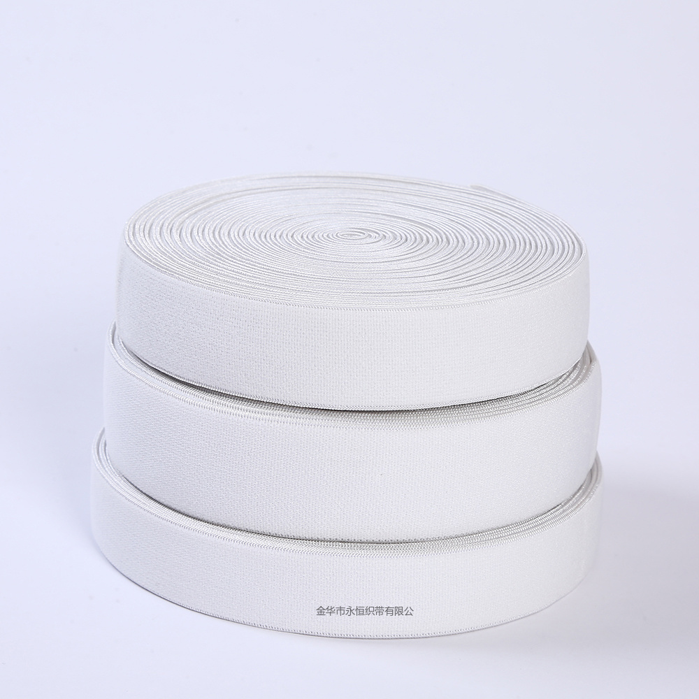 现货销售双毛绒松紧带 涤纶绒面拉毛带 详情2