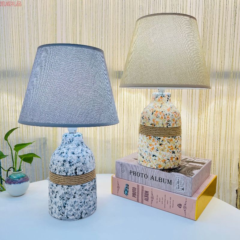 European Ceramic Desk Lamp Bedroom Bedside Lamp Home Room Lamp American Decorative Light Crafts Ceramic Desk Lamp Kaiwei Gift Kw01529