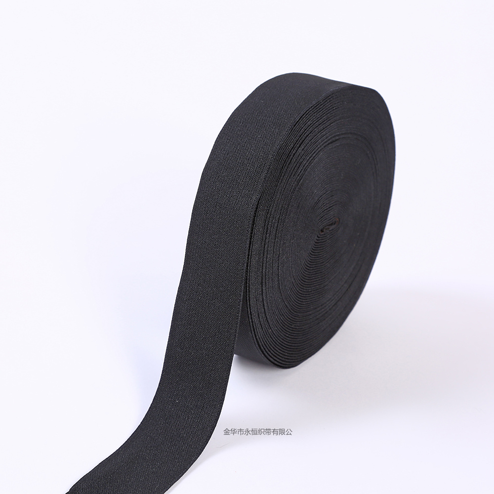 2.5CM-5.0CM black in-stock imitation nylon elastic band shuttleless double-sided fleece pants belt Application Scenario