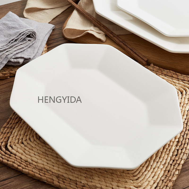 Tableware, plates, ceramic hotel supplies, flat plates, star anise fruit plates, Western plates pic 4