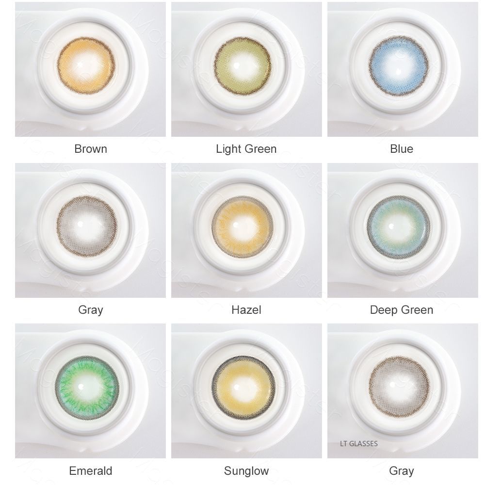 新款彩色隐形眼镜美瞳大量现货 外贸OEM可定制品牌contact lenses细节图