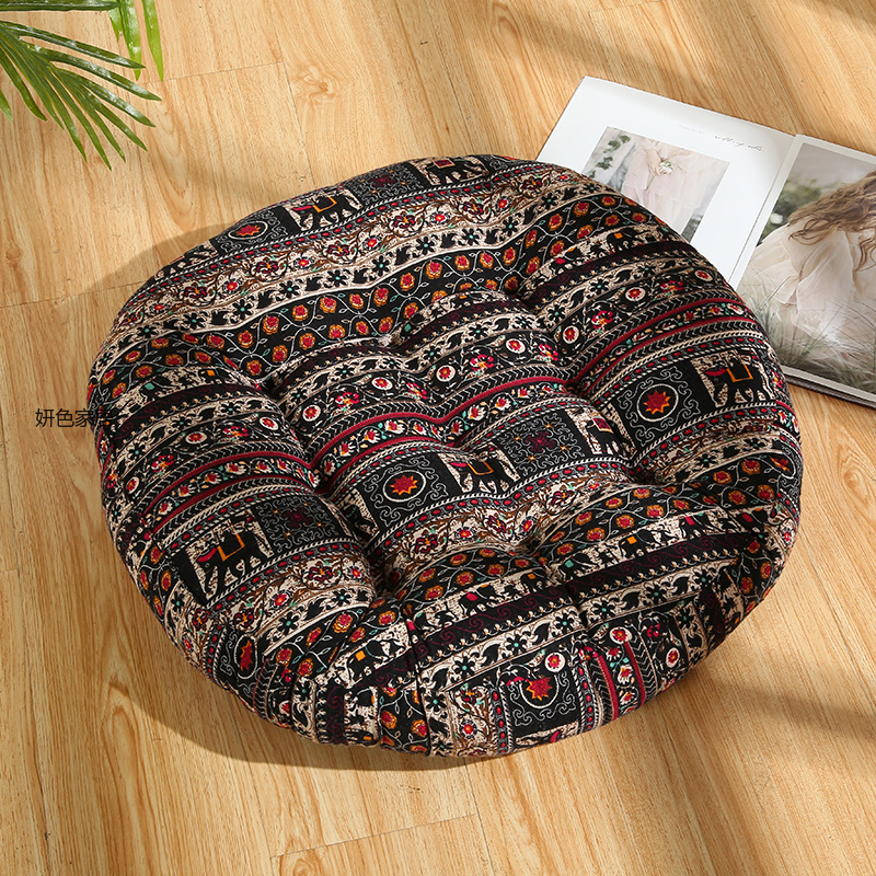 民族风波西米亚印花棉麻蒲团垫飘窗榻榻米加大加厚坐垫详情1