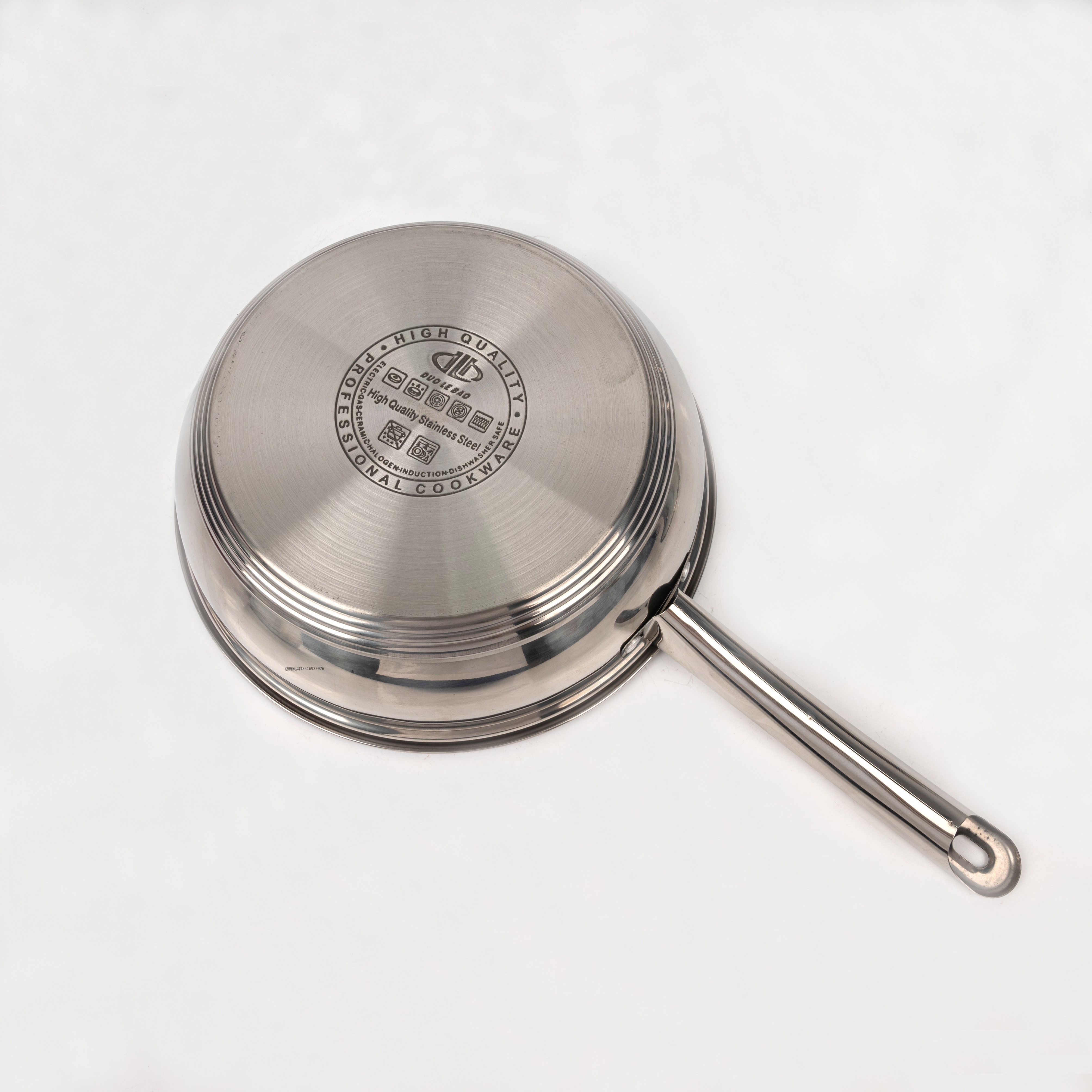 WJ12 glass cover pan stainless steel cover pan cooking pot stockpot non-stick pan 5 grade film Item Picture