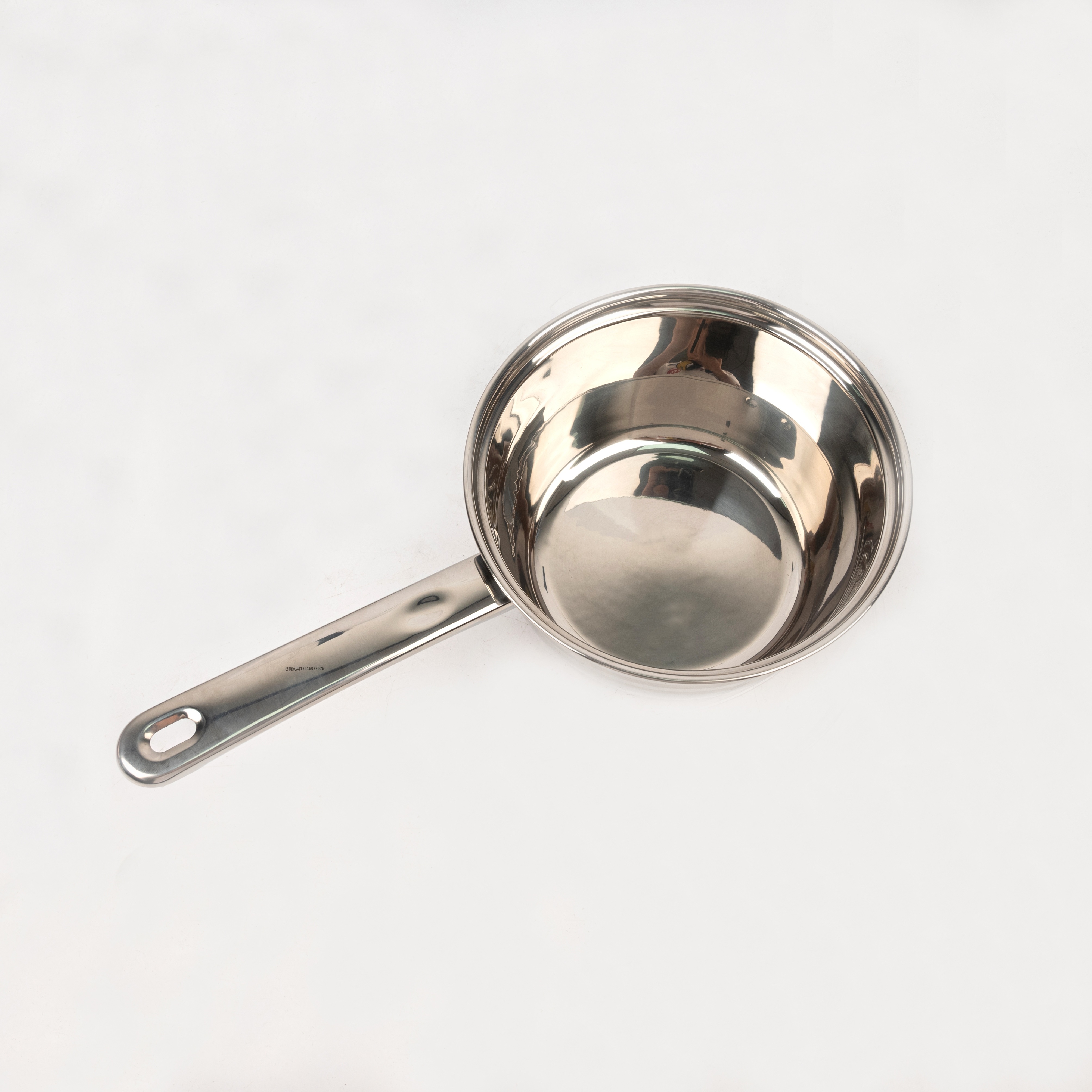WJ12 glass cover pan stainless steel cover pan cooking pot stockpot non-stick pan 5 grade film Specification drawing