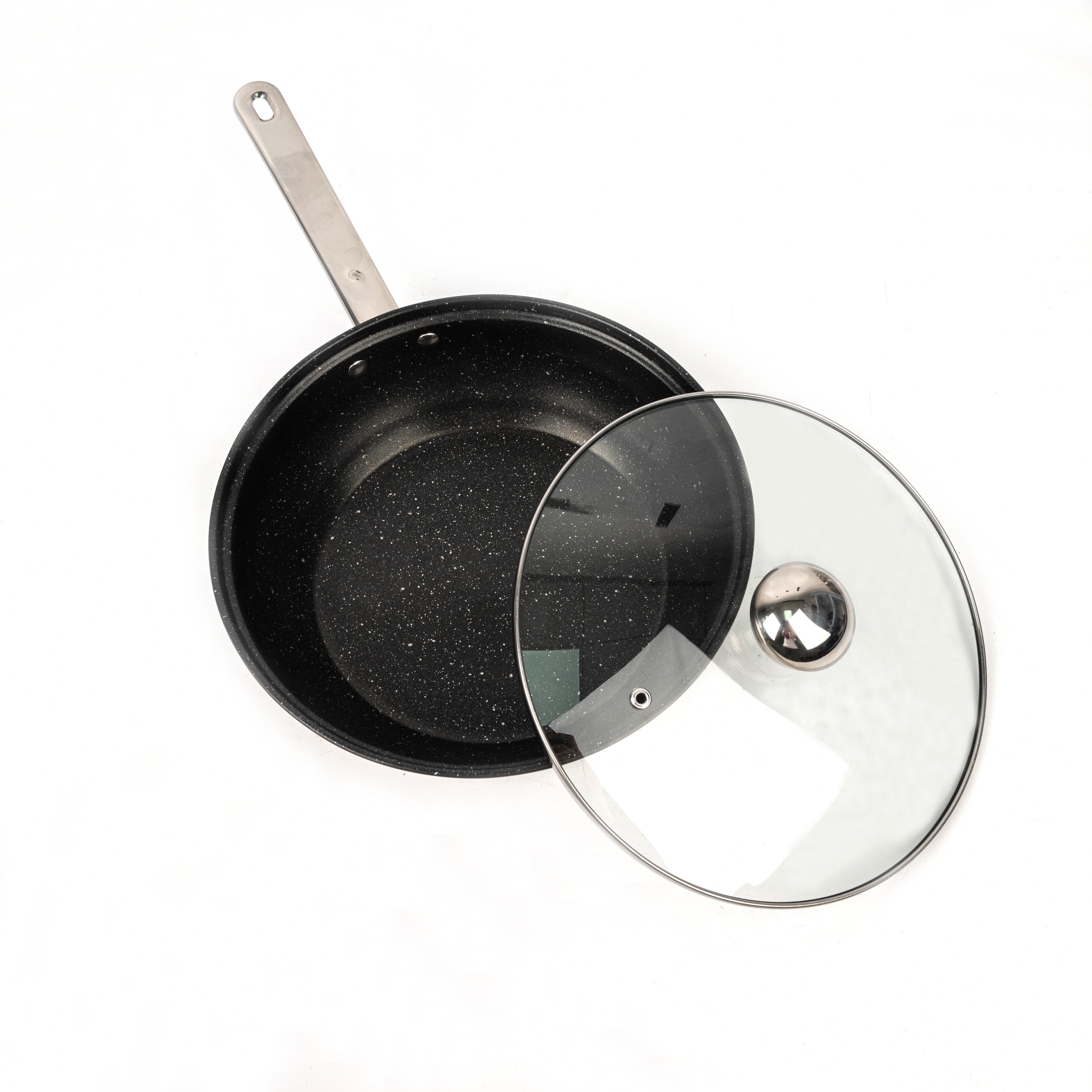 WJ12 glass cover pan stainless steel cover pan cooking pot stockpot non-stick pan 5 grade film Application Scenario