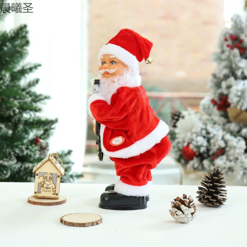 Electric Santa Claus shaking buttocks, Santa Claus Christmas decorations, Christmas gifts details Picture