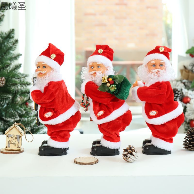 Electric Santa Claus shaking buttocks, Santa Claus Christmas decorations, Christmas gifts Application Scenario