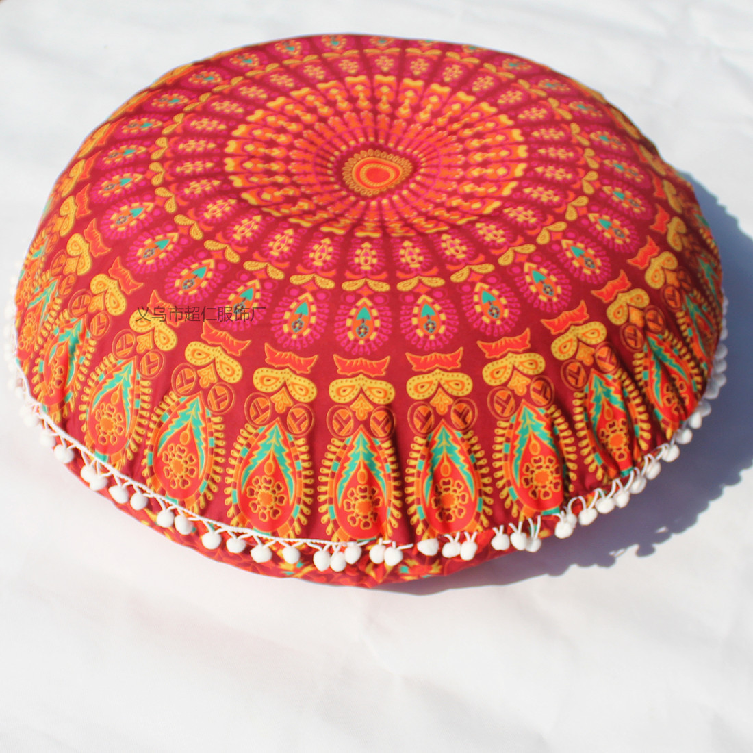 Gradual change of flowers in Europe and the United States digital new pillowcase foreign trade boom pillow case flower round cushion set furniture back set Amazon boom digital pillowcase new round pillow case elephant round cushion set furniture back set thumbnail