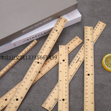 厂家批发直供木制木尺15/20/30cm单面双刻度尺子学生学习文具尺各种木头尺子定做