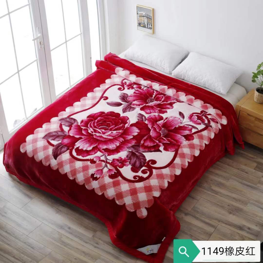 2025年新品床上用品云毯加大加暖包边云毯婚庆毛毯安哥拉毯婚庆毛毯详情11