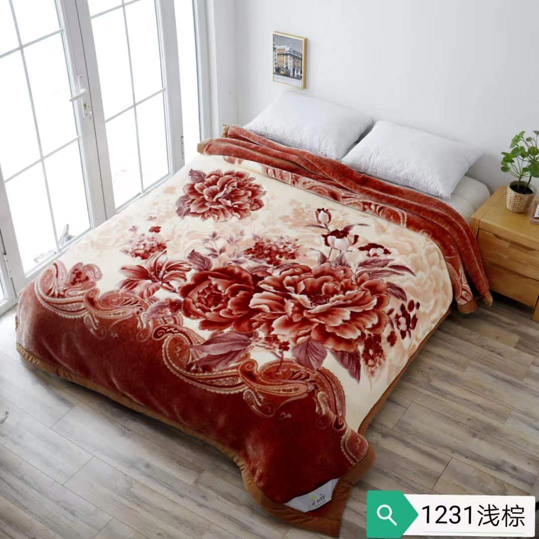 2025年新品床上用品云毯加大加暖包边云毯婚庆毛毯安哥拉毯婚庆毛毯详情1
