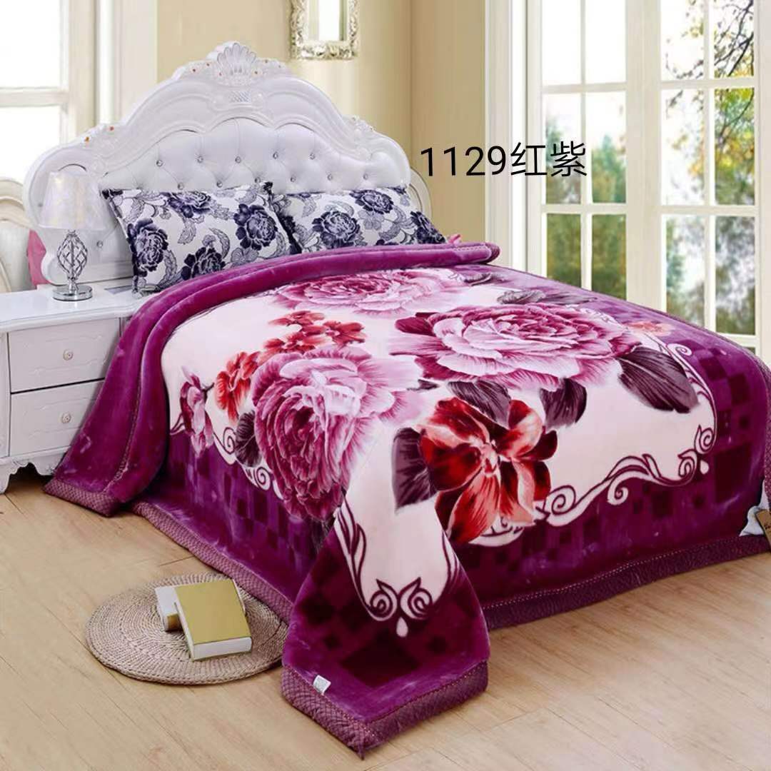 2025年新品床上用品云毯加大加暖包边云毯婚庆毛毯安哥拉毯婚庆毛毯详情7