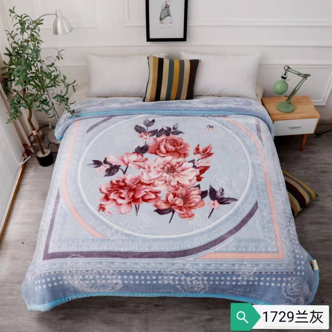 New bedding products for 2025: cloud blanket, enlarged and warm, edge embossed cloud blanket, wedding blanket, Angora blanket, wedding blanket pic 17