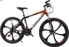 自行车24/26寸21速高碳钢车架新款6刀一体轮山地车自行车骑行单车
