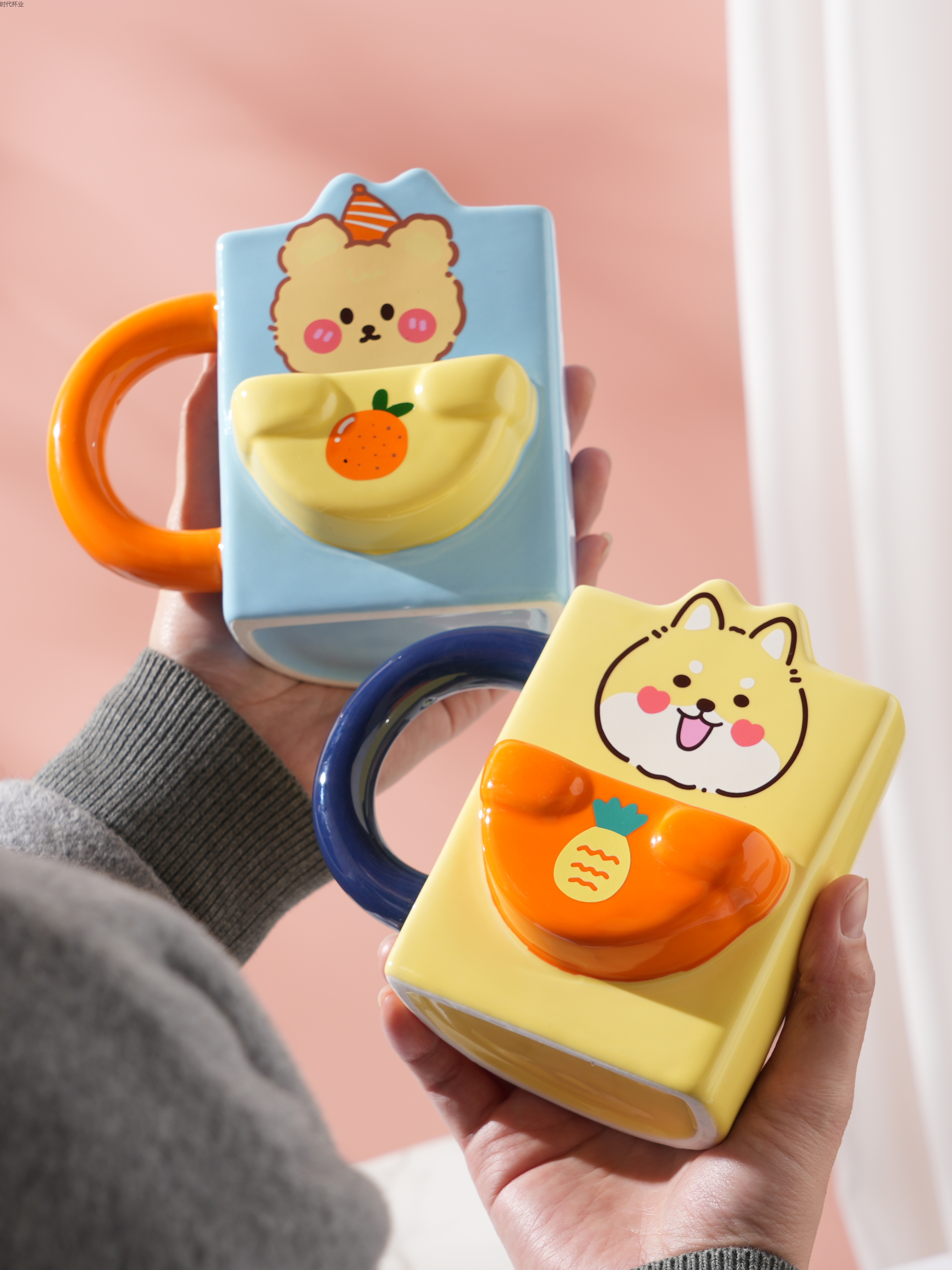 创意卡通陶瓷马克杯送礼情侣礼品早餐牛奶杯详情7