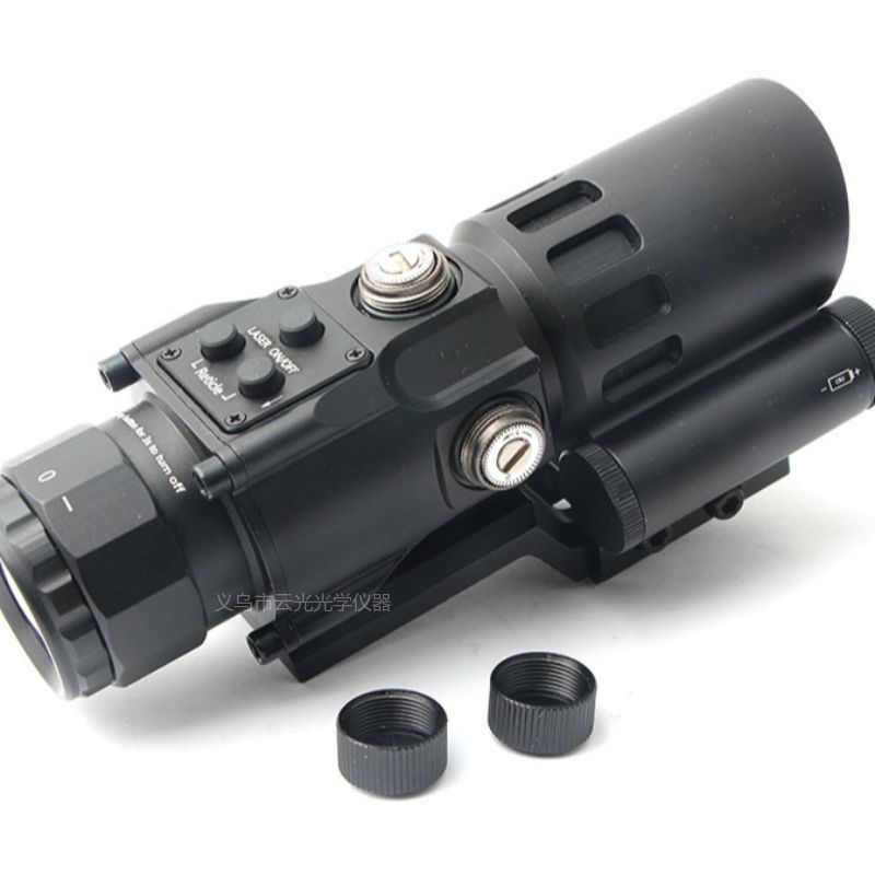 Metal 4x32 optical magnifying glass red laser integrated outdoor tactical sight Item Picture