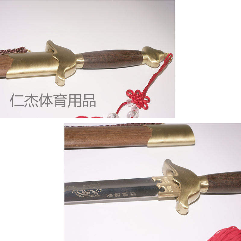 真铜太极剑不锈钢剑身晨练男女可同武术运动半软带穗子龙泉宝剑详情4