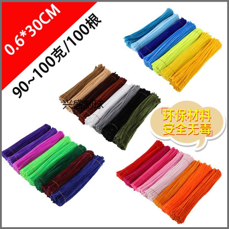 厂家直销纯色毛条 毛根 儿童玩具 扭扭棒详情4