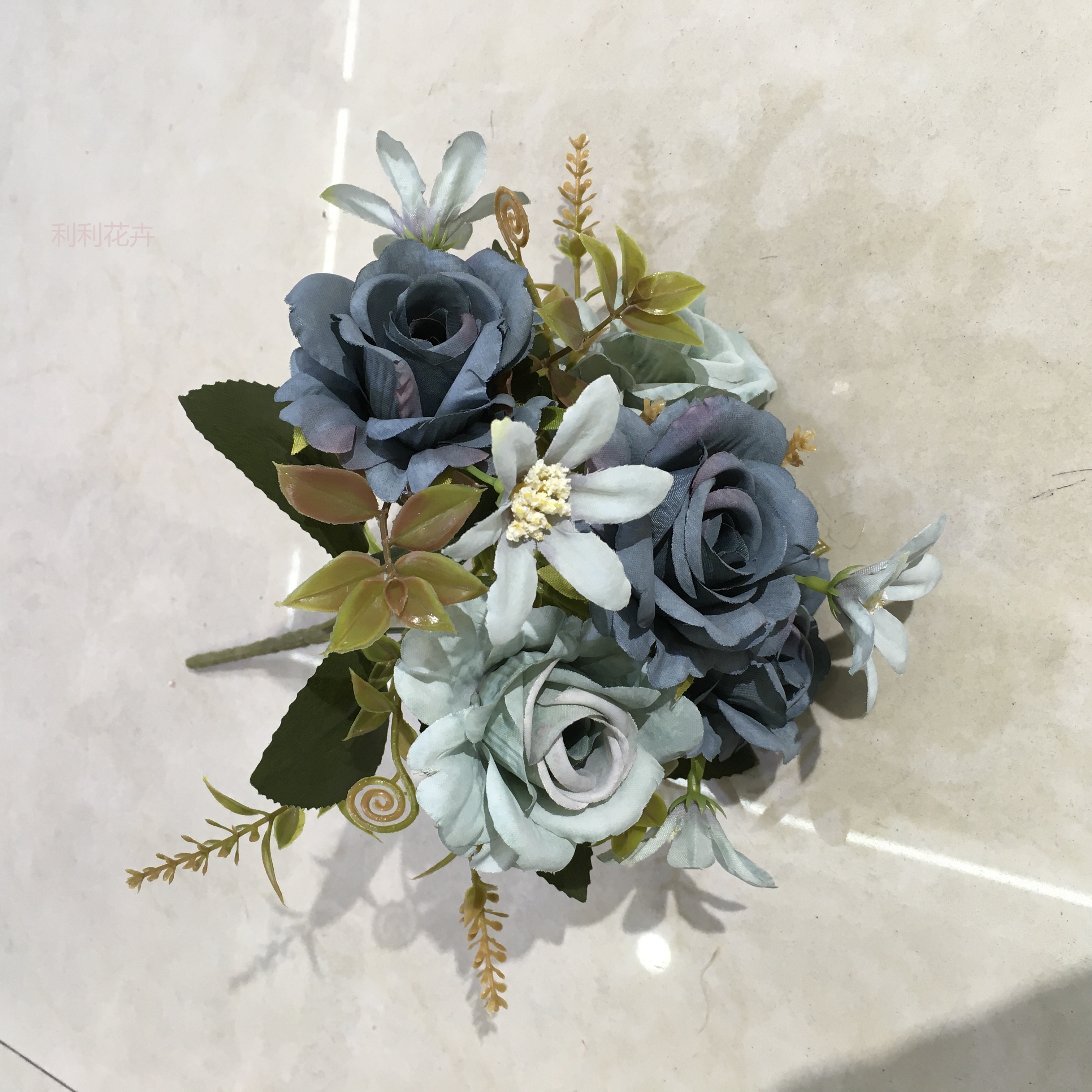 Lili artificial flower wholesale, living room ornaments, venue decoration artificial flower 5-pronged Empress rose pic 4
