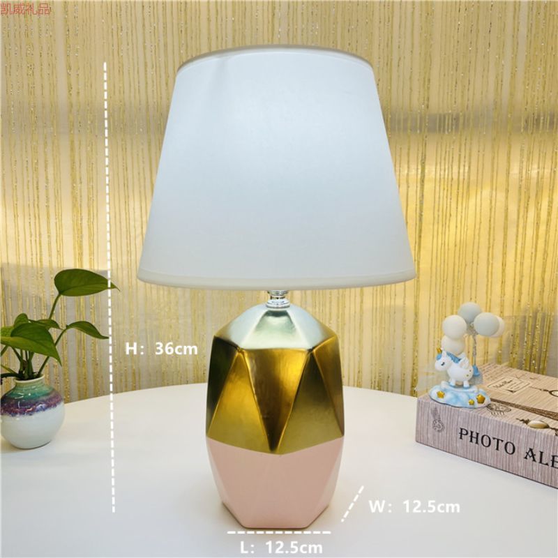 Modern Pink Gold Combination Fashion Ceramic Table Lamp Home Table Lamp Decoration Table Lamp Crafts Kwei Gift Kw20088/89 Application Scenario