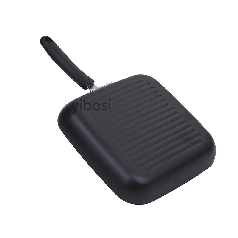 Cast iron steak pan, high-quality outdoor frying pan with thickened stripes, frying pan, induction cooker, universal, factory direct sales Specification image
