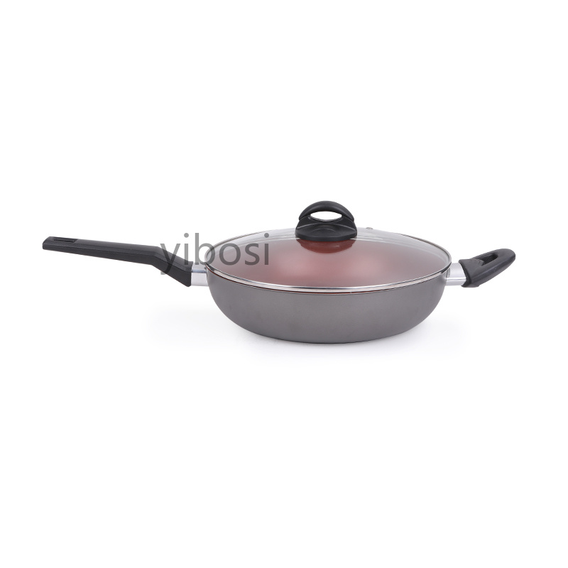 Factory direct sales of high-quality woks, household frying pans, non-stick woks, steaks, fried eggs, pancakes, all of high quality details Picture