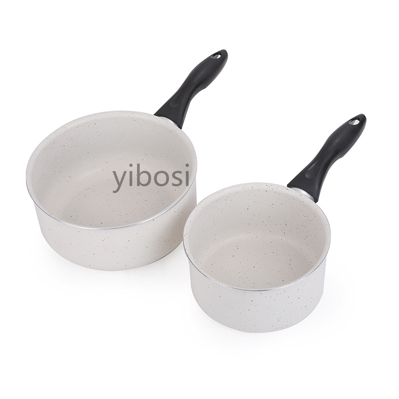 Tourmaline milk pot, small soup pot, non-stick pot, instant noodle pot, hot milk pot, small stew pot, gas induction cooker, universal details Picture