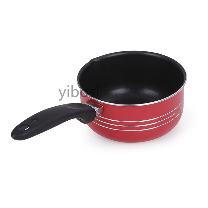 Milk pot, small soup pot, non-stick pot, instant noodle pot, hot milk pot, small stew pot, gas induction cooker, universal Specification image