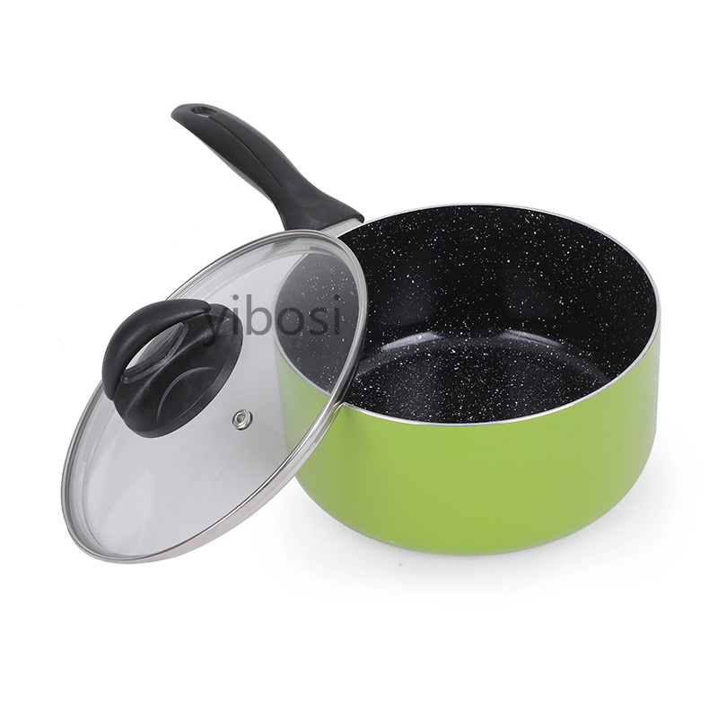 Milk pot, small soup pot, non-stick pot, instant noodle pot, hot milk pot, small stew pot, gas induction cooker, universal details Picture