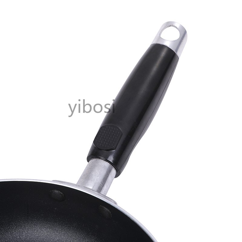 High-quality stainless steel frying pan, flat-bottomed egg and steak frying pan, household antibacterial aluminum pan Application Scenario