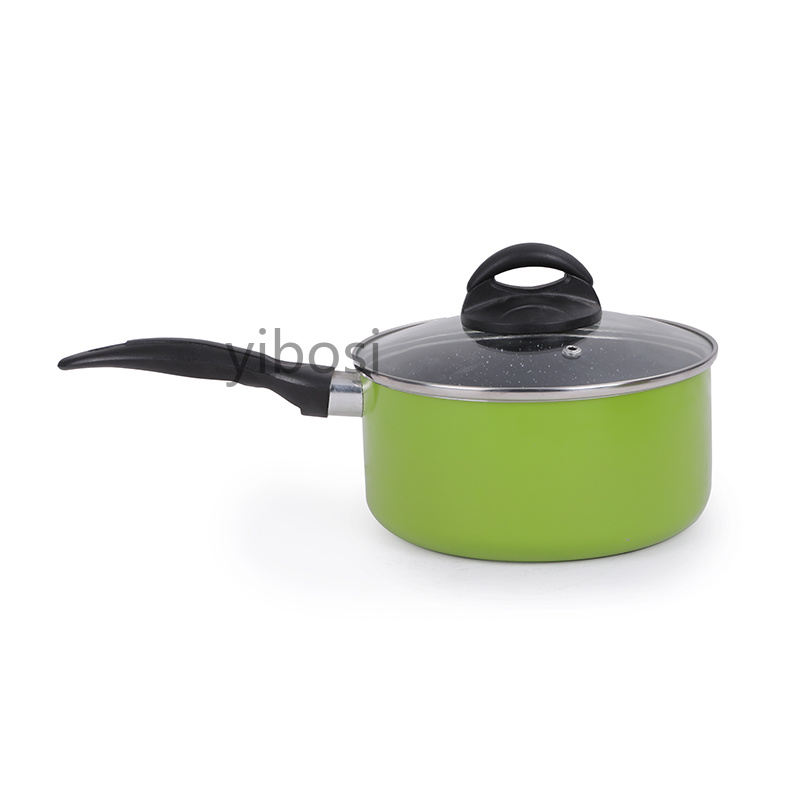 Milk pot, small soup pot, non-stick pot, instant noodle pot, hot milk pot, small stew pot, gas induction cooker, universal Specification image