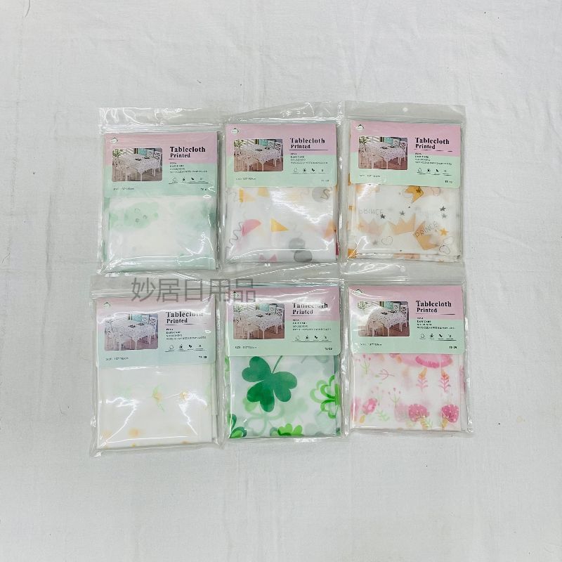 工厂批发-桌布PEVA材质 8丝-65g/㎡花台布印花桌布防油防水