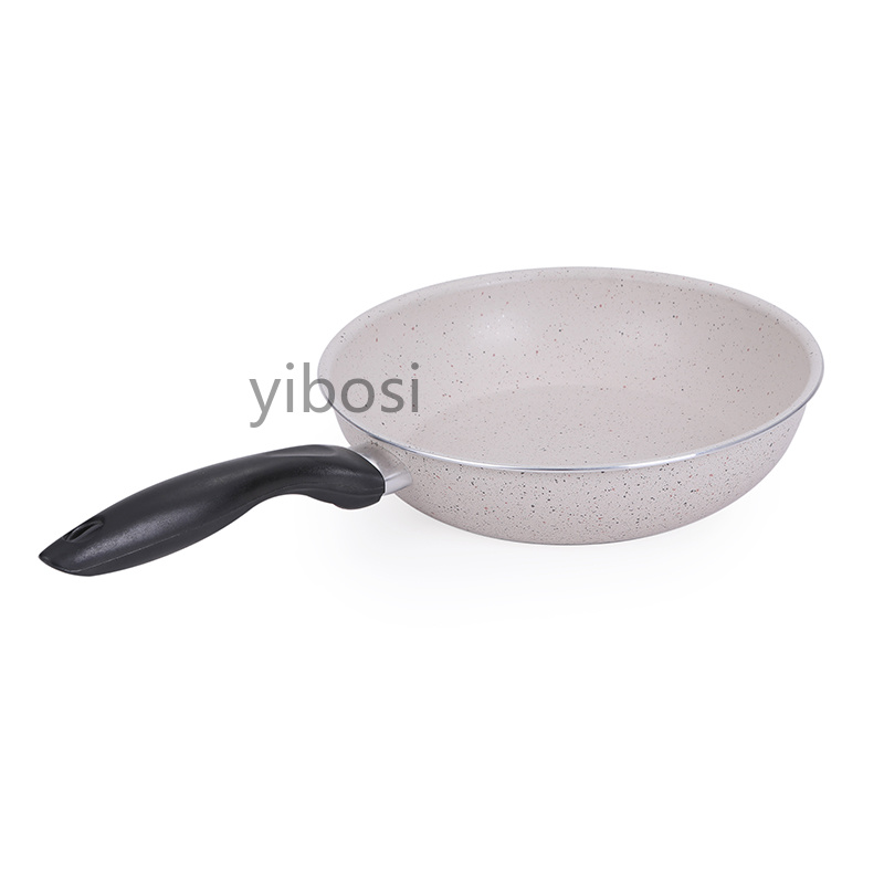 High-quality flat-bottomed frying pans, egg frying pans, tourmaline frying pans, home breakfast steak frying pans, non-stick pan factory Specification image