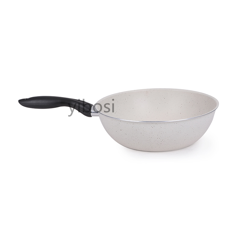Factory direct sales of high-quality wok, tourmaline, household wok, non-stick wok, steak, egg and pancake wok details Picture