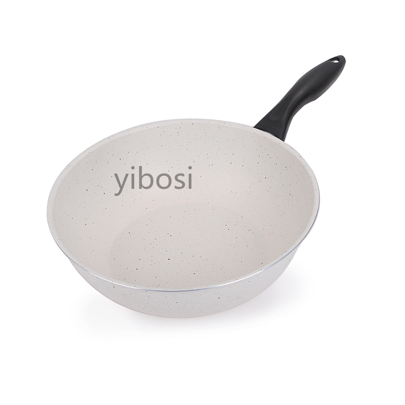 Factory direct sales of high-quality wok, tourmaline, household wok, non-stick wok, steak, egg and pancake wok