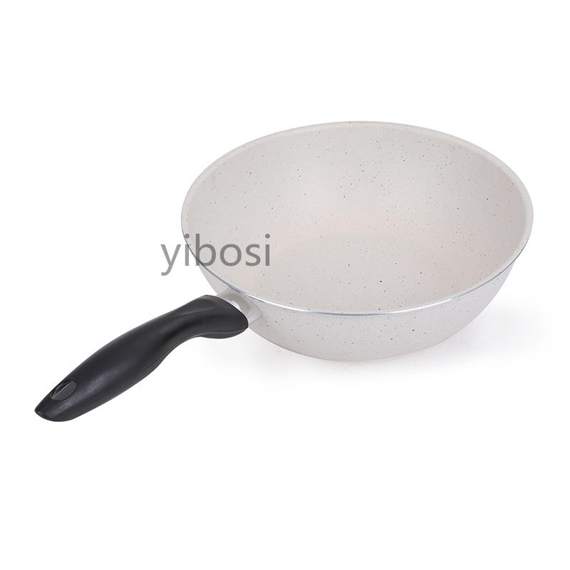 Factory direct sales of high-quality wok, tourmaline, household wok, non-stick wok, steak, egg and pancake wok Specification image