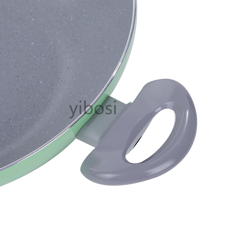 Factory direct sales of high-quality wok, tourmaline, household wok, non-stick pan, steak, egg and pancake pan sets pic 8