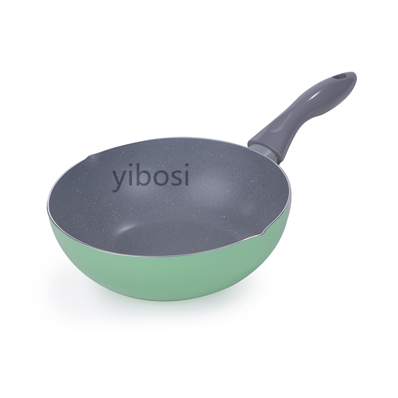 Factory direct sales of high-quality wok, tourmaline, household wok, non-stick pan, steak, egg and pancake pan sets details Picture