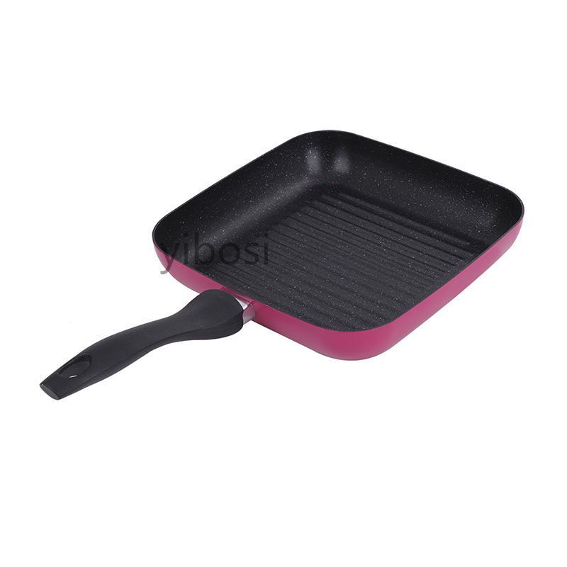 High-quality flat frying pan, egg frying pan, super frying pan, home breakfast, steak frying pan, tamagoyaki non-stick pan factory Item Picture