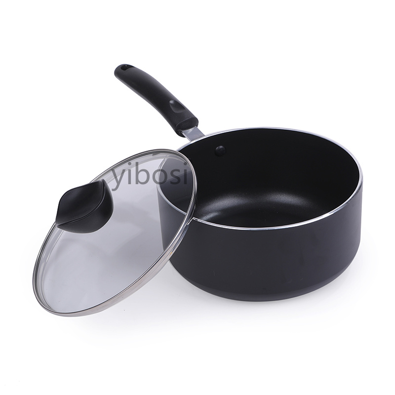 High-quality milk pot, small soup pot, non-stick pot, instant noodle pot, hot milk pot, thickened small wok, gas induction cooker, universal details Picture