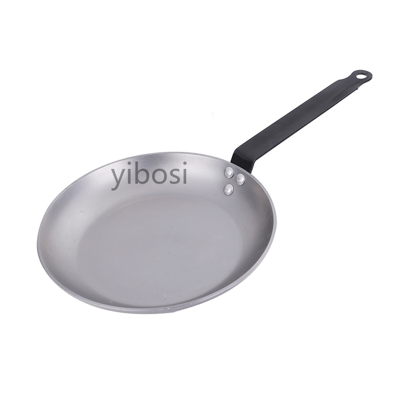 Factory direct sales of flat frying pans, egg frying pans, super frying pans, special breakfast steak frying pans, high-quality hotel thickened frying pans details Picture
