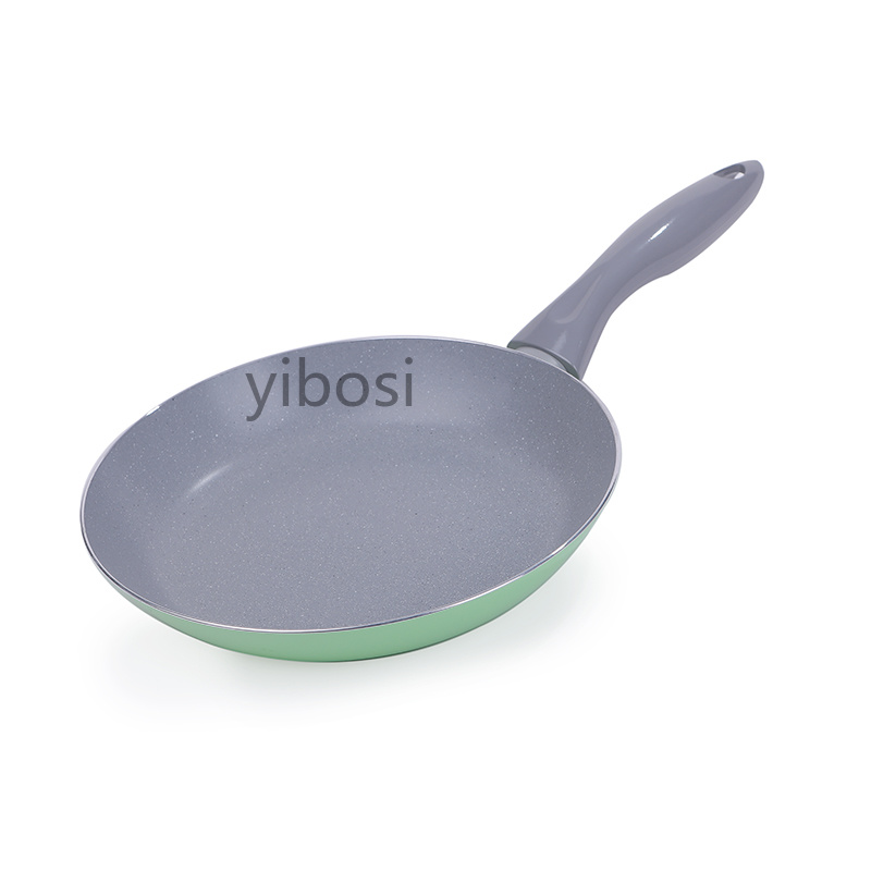 Factory direct sales of flat frying pans, egg frying pans, super frying pans, home breakfast steak frying pans, and non-stick mica stone pans details Picture